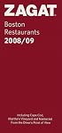 Zagat Boston Restaurants 2008/09: Including Cape Cod, Martha's Vineyard and Nantucket (Zagatsurvey)