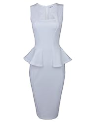 Polyester/Spandex Sleeveless Spring Summer Midi Dress 