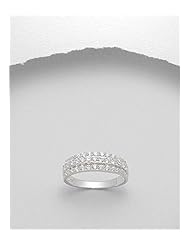 CZ Ring In 92.5 Sterling Silver
