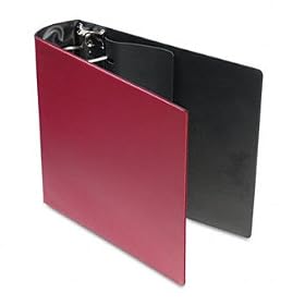 Top Performance DXL Locking D-Ring Binder With Label Holder, 3 Cap, Burgundy