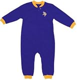 Minnesota Vikings Fleece Toddler Sleeper Pajamas - 4T