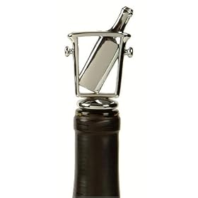Prodyne WS-8-B Wine Bucket Love of Wine Chrome Bottle Stopper - Pack of 48