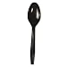 Boardwalk YPH-SE Black Full Length Polystyrene Teaspoon (Case of 1000)