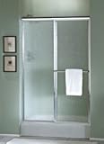 Sterling 5960-43PB Deluxe Shower Door 65-1/2H x 37-1/2 - 42-1/2W Pebble Glass Polished Brass