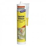 Soudal Sanitär Silikon 310ml Sanitärsilikon Feuchtraumsilikon Feuchtraum-Silicon Farbe: transparent
