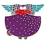 Clearly Charming Angelicat Pin by Laurel Burch ( cat jewelry, kitten, kitty, feline, animal)