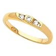 14K Yellow Gold Diamond Ring - 0.13 Ct.