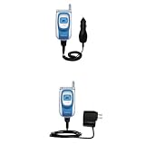 Essential Kit for the Samsung SGH-T200 - includes Car and Wall Charger with Rapid Charge Technology - Gomadic Brand w/ TipExchange Technology