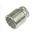 Stahlwille 50A-9/16 Steel SAE Socket, 1/2" Drive, 12 Points, 9/16" Diameter, 38mm Length, 22.7mm Width