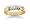 1.05 Three Stone Band in 18k Yellow Gold