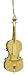3.5 Inch Violin Christmas Tree Ornament - Brass