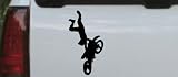 Moto X Freestyle Trick Sports Car Window Wall Laptop Decal Sticker -- Black 8in X 4.3in