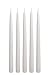Bright White 12 Inch Taper Candles - Pack of 12 Premium Unscented, Dripless & Smokeless Hand-Dipped Candles for Birthday, Wedding or Dinner Decorations and Formal Candlelighting
