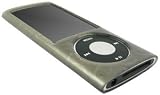 GreyMobiles Smoke Black Gel Skin Case 'Hoops Design' For Apple iPod Nano 5G 8GB 16GB (5th Generation) WITH SCREEN PROTECTOR