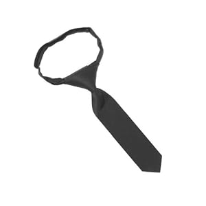 Solid Color 8 Inch Infant Pretied Tie - Charcoal