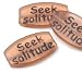 Susan K. Nestor Studios Apricot Seek Solitude Oval Resin Bead 25x41mm, 1pc