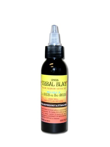 Prizm Tribal Black Tattoo Ink 2oz Bottle