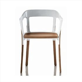Steelwood Chair Color: Steelwood White