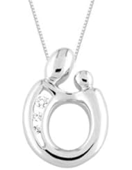 Mother and Child Diamond Pendant .06ctw