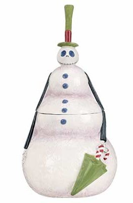 Nightmare Before Christmas Snowman Jack Cookie Jar