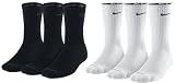 Nike SX4207 Dri-Fit Half-Cushion Crew Socks (Large/3 pair)