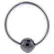 18 Gauge BCR HEMATITE Captive Ring 7/16" 4mm