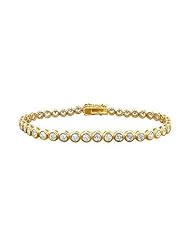 Diamond Tennis Bracelet 14K Yellow Gold 5.00 CT Diamonds