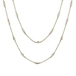 Gold Vermeil 60" CZs By The Yard Necklace
