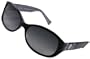 Coach Sunglasses, Anna S439, Black Frame/ Fade Grey Lenses/ Silver Detail