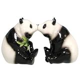 KISSING PANDA Pandas Bears Salt & Pepper Shakers New