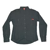 Zero Black LS Colar Shirt Size Medium