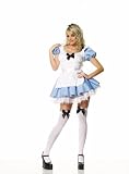 Sexy Blue Alice Dress Womens Adult Costume