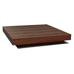 Design Couchtisch / Sofa Tisch -Fina Vega- premium U.S. Walnuss Echtholz moderner Wohnzimmertisch schwarz/braun