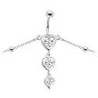 Crystalline Gem Sweetheart Belly Chain