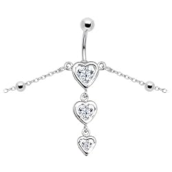 Crystalline Gem Sweetheart Belly Chain