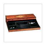 Ragar Maple Burl Wood Diamond Design Valet Box