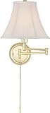 Charleston Polished Brass Swing Arm Wall Lamp - C7501PB