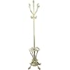 Antique Cream Metal Coat Stand