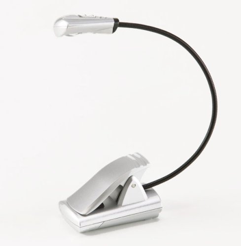 Fulcrum Multi Flex LED Book Light, Silver