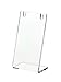 Marketing Holders 6 Pack Earring Holder Clear Acrylic Slant Back Display Stand for Studs Hoops Dangling Earrings Bracelets by Marketing Holders
