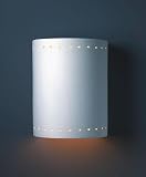 Ambiance Large Cylinder Wall Sconce with Perfs (Closed Top) Justice Design Group (