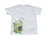 Boy's White Toddler T-Shirt with a Juice Box