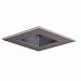 Halo 3 In. Square Regressed Lens Trim - Shower Satin Nickel Insulation Contact, Black...