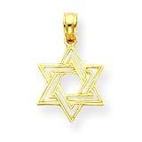 14k Jewish Star of David Pendant