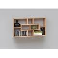 PREMIUM Stylish Beech Colour Wall Mounted Shelf Unit Rack for CD DVD Books Ornaments by DMF