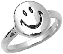 Happy Smiley Face Midi Fashion Ring