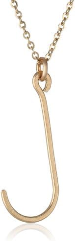 Nashelle 'Identity' Initial "J" Wire Letter Pendant Necklace, 18"