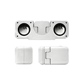 White Portable Folding Stereo Mini Speaker For Apple iPhone 4S 4G