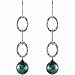 Dangly and Fun Tahitian Cultured Pearl Earrings in Sterling Silver