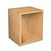 Way Basics Cube Plus Cubby Organizer (Tool-Free Assembly and Uniquely Crafted from Sustainable Non Toxic zBoard Paperboard), Natural Wood Grain